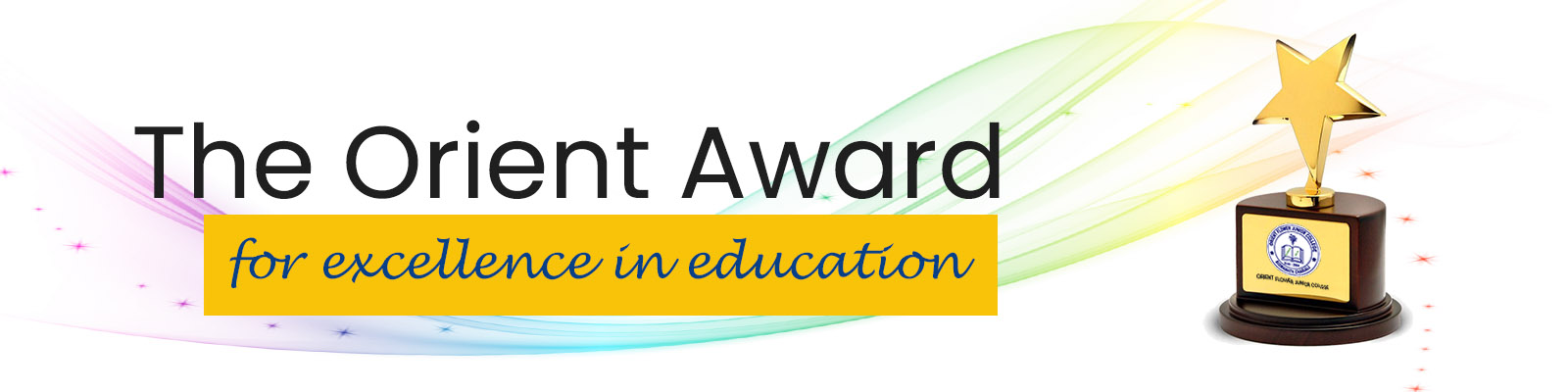 The Orient Award Banner